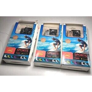 HD 1080P Sports Cam Waterproof 30M 2" Screen Black Silver Brown
